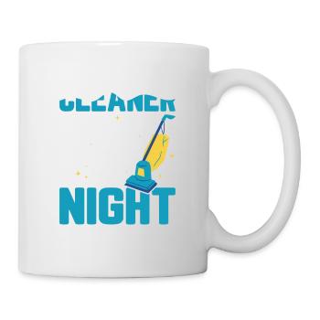 Nettoyeur le jour Vraiment fatigué la nuit Ménage - Mug blanc - blanc - Droite
