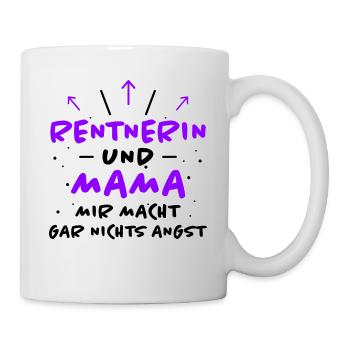 Rentnerin Spruch Ruhestand Oma Rentnerin Geschenk - Tasse - Weiß - Rechts