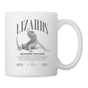 dragon barbu streetwear lézard keeper - Mug blanc - blanc - Droite