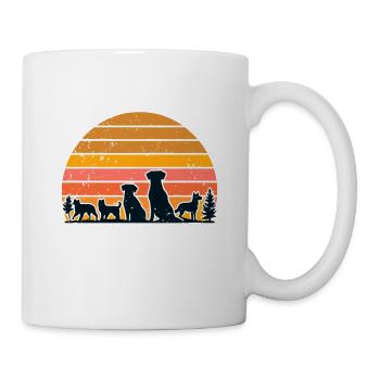 J’ai peut-être l’air de t’écouter chien chien - Mug blanc - blanc - Droite