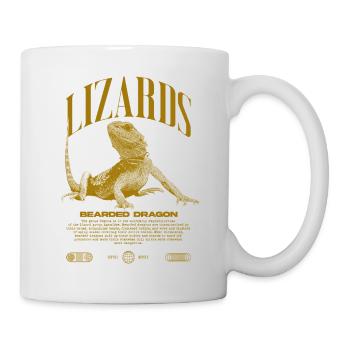 Bearded Dragon Streetwear Lizard Keeper - Mug - white - Right