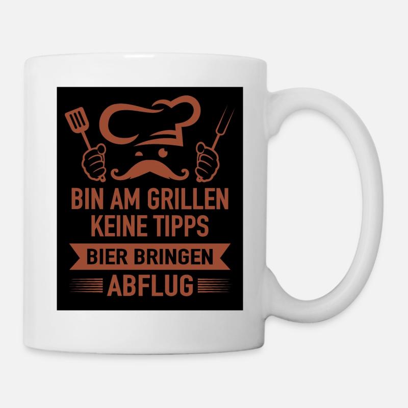 Grillsaison - Tasse - Weiß