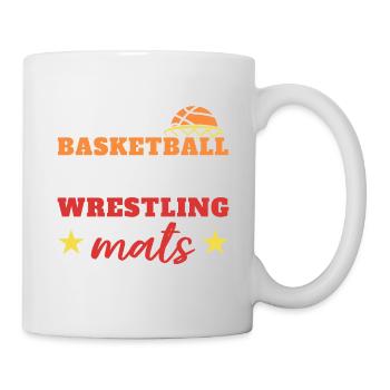 Das Beste an einem Basketballplatz ist, wenn er mi - Tasse - Weiß - Rechts