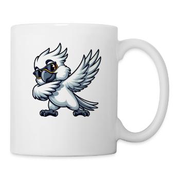Budgie Dab Pose Fun Design - Mug - white - Right