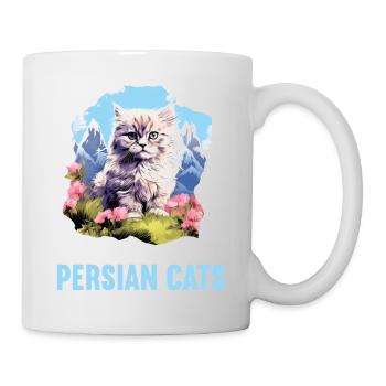 Persian Cat Perserkatze - Tasse - Weiß - Rechts