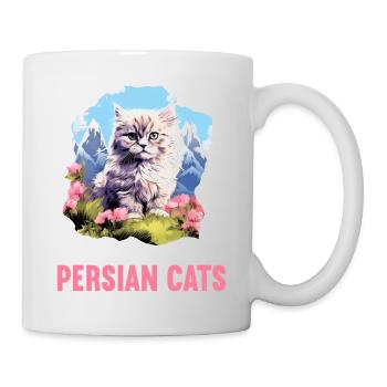 Persian Cat Perserkatze - Tasse - Weiß - Rechts