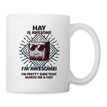 Hay Are Great - Mama Dad - Mug - white - Right
