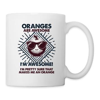 Oranges Are Great - Mama Dad - Mug - white - Right