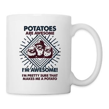 Potatoes Are Great - Mama Dad - Mug - white - Right