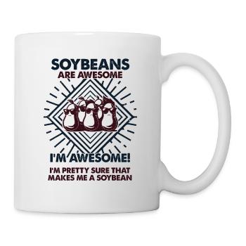 Sojabohnen Sind Großartig - Mama Dad - Tasse - Weiß - Rechts