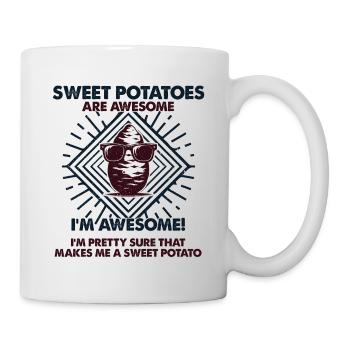 Les patates douces sont excellentes - Mama Dad - Mug blanc - blanc - Droite