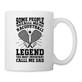 Some people call me Racquetball legend Racquetball - Mug - white - Right