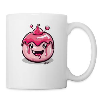 Niedlicher Kawaii Blob Pudding - Tasse - Weiß - Rechts