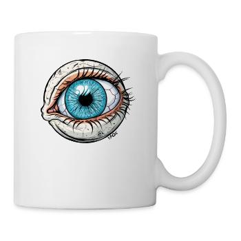 Ein riesiges Auge, Achtung! - Tasse - Weiß - Rechts