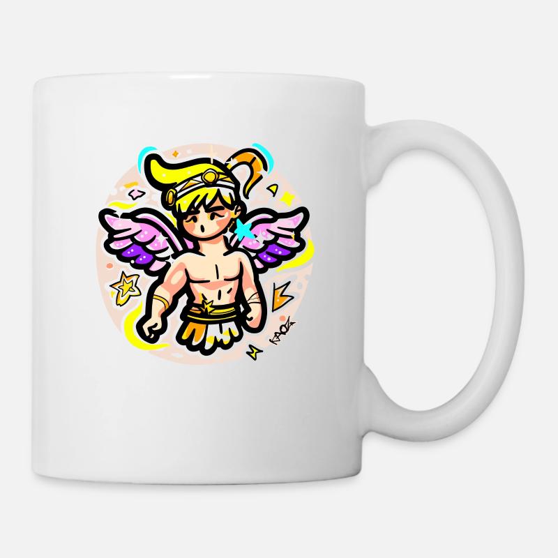 Niedlicher griechischer Gott, süßer Bote Hermes - Tasse - Weiß