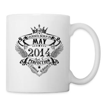 anniversaire Mai 2014 Mai anniversaire 2014 - Mug blanc - blanc - Droite