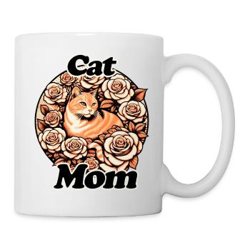 Katzen-Mama - Tasse - Weiß - Rechts