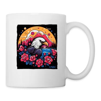 Flowers and Eagles - Mug - white - Right