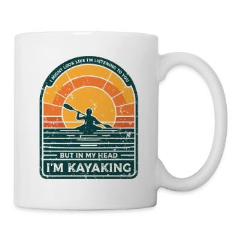 I Might Look Like I'm Listening To You Kayaking - Mug - white - Right