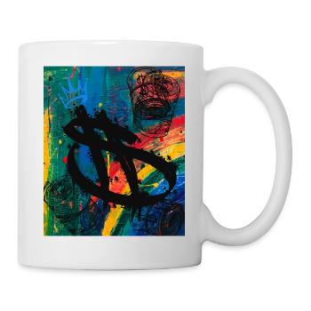 Money Money Para Dollar Graffiti Stock Exchange - Mug - white - Right