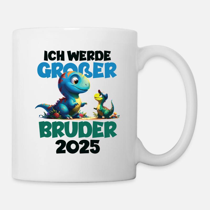 Nachwuchs Verkünden | Ich Werde Großer Bruder 2025 - Tasse - Weiß