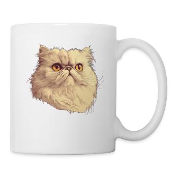 Persian Cat Perserkatze - Tasse - Weiß - Rechts