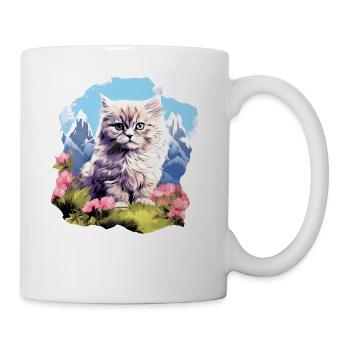Persian Cat Perserkatze - Tasse - Weiß - Rechts