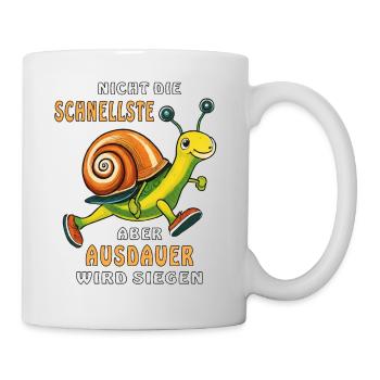 NOT THE FASTEST, BUT ENDURANCE WILL WIN - Mug - white - Right