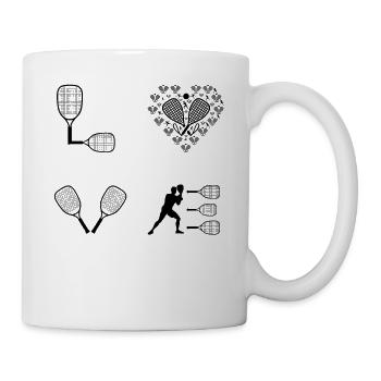 Racquetball LOVE Racquetball Player - Tasse - Weiß - Rechts