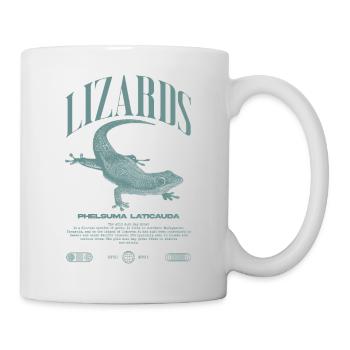 Phelsuma laticauda Day Gecko Lizard Keeper - Mug - white - Right