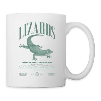 Phelsuma laticauda Day Gecko Lizard Keeper - Mug - white - Right
