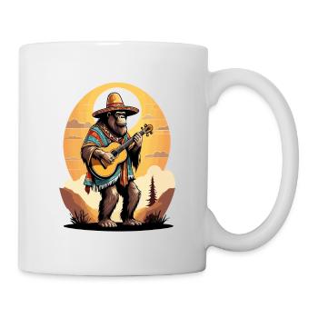 Bigfoot Mexikanischer Mariachi Gitarrenspieler - Tasse - Weiß - Rechts