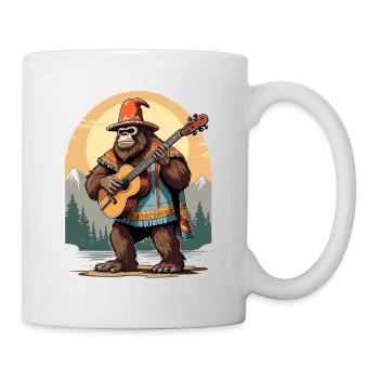 Bigfoot Mexican Mariachi Guitar Fiesta - Mug - white - Right