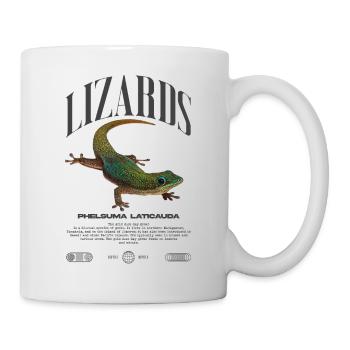 Phelsuma laticauda Day Gecko Lizard Keeper - Mug - white - Right