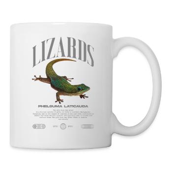 Phelsuma laticauda Day Gecko Lizard Keeper - Mug - white - Right