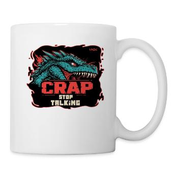 Dragon, arrête, merde, arrête de parler - Mug blanc - blanc - Droite