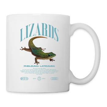 Phelsuma laticauda Day Gecko Lizard Keeper - Mug - white - Right
