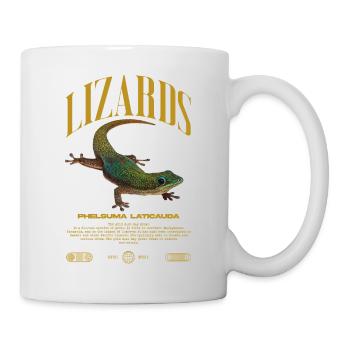 Phelsuma laticauda Day Gecko Lizard Keeper - Mug - white - Right