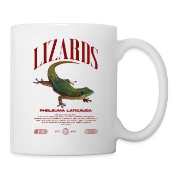 Phelsuma laticauda Day Gecko Lizard Keeper - Mug - white - Right
