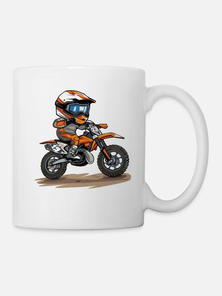 Motocross pour enfants - Mug blanc - blanc