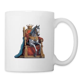 Roi Cheval Conte de fées Personnage Chevaux Conte de fées - Mug blanc - blanc - Droite