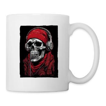 Hip-Hop Skull Rap - Mug - white - Right