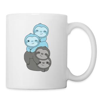 Autosexuel Drapeau Fierté LGBTQ Mignon Paresseux - Mug blanc - blanc - Droite