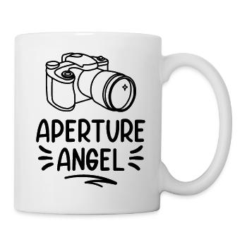 Aperture Engel - Lustige Fotografie - Tasse - Weiß - Rechts