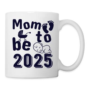 Mother 2025 loading, I will be a mother in 2025 - Mug - white - Right
