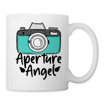 Aperture Engel - Lustige Fotografie - Tasse - Weiß - Rechts
