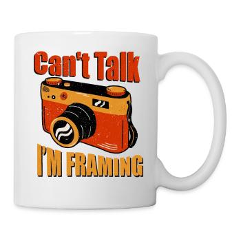 Ich Kann Nicht Reden, Ich Rahmte Mich - Fotografie - Tasse - Weiß - Rechts