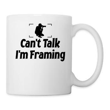 Je ne peux pas parler, je me suis encadré - Photographie - Mug blanc - blanc - Droite