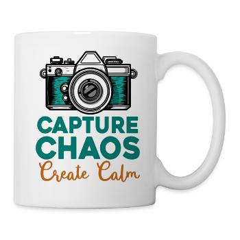 Chaos Capture Create Calm - Photography - Mug - white - Right