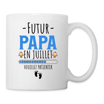 futur papa cadeau papa naissance - Mug blanc - blanc - Droite